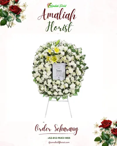 Krans Bunga Duka Cita di Ciandam
